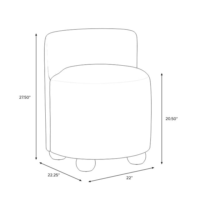 Transitional Spritely Home Andi Vanity Chair in Silhouette Floral Chocolate For Sale - Image 3 of 6
