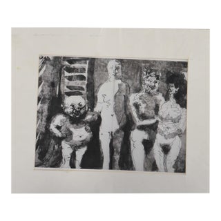 1970s Four Figures, Reproduction Lithoprint by Pablo Picasso For Sale
