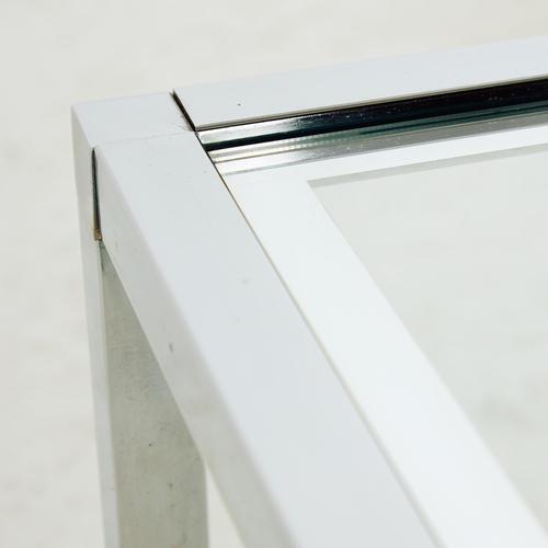 1980s Chrome and Glass Coffee Table, 1980s For Sale - Image 5 of 9