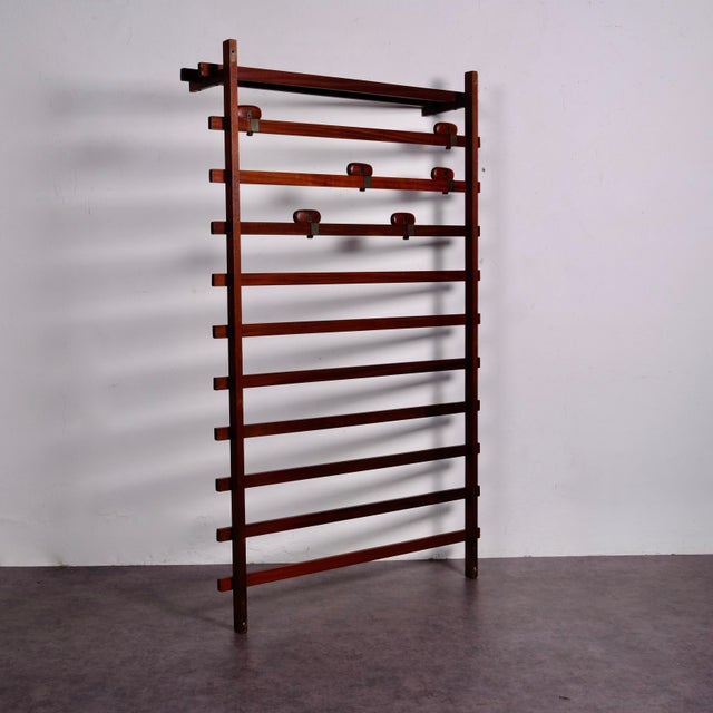 Vintage Wooden Coat Stand by Carlo Enrico Longhi for Elam, 1960s For Sale - Image 13 of 16
