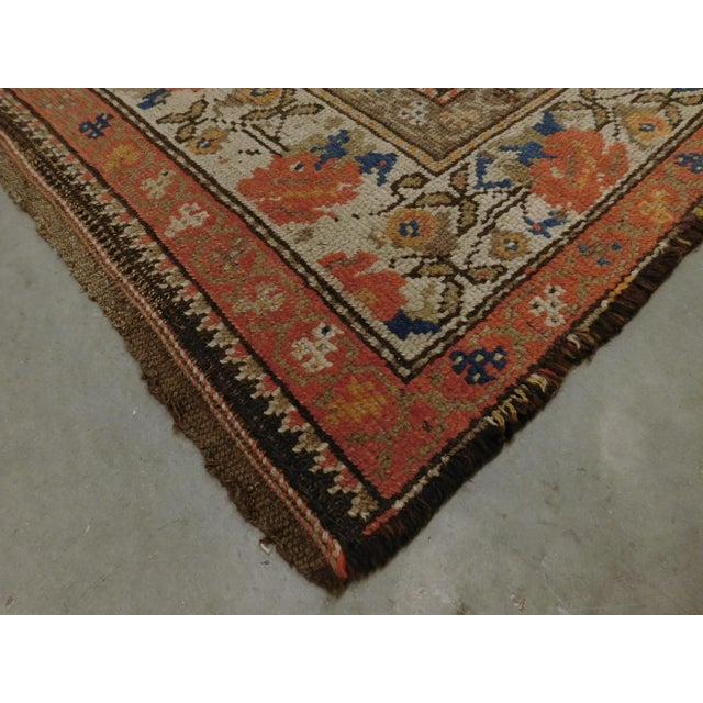 Early 20th Century Antique Hand Knotted Caucasian Wool Rug 4'7"x 7'5" For Sale - Image 4 of 13