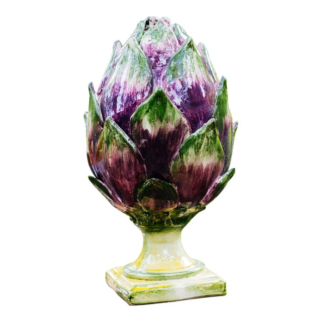 Gathered Garden Artichoke Finial For Sale