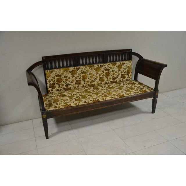 Antique Louis XVI Walnut Sofa For Sale - Image 9 of 9