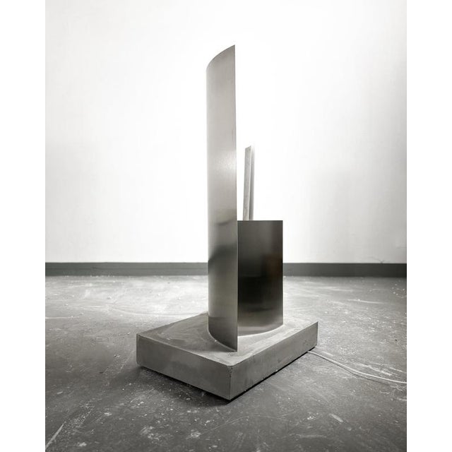 Essenz Floor Lamp in Concrete with Steel and Aluminium by Case Studios For Sale - Image 6 of 11