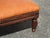 Burnt Orange Vintage French Provincial Burnt Orange Leather Footstool For Sale - Image 8 of 12
