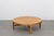 Brown Round Coffee Table in Oak For Sale - Image 8 of 8