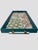 Traditional Custom Tray Lee Jofa Embroidered Linen Teal For Sale - Image 3 of 11