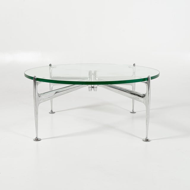 Mid-Century Modern Alexander Girard for Braniff Airlines Glass Coffee Table, 1965 For Sale - Image 3 of 10