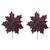 Contemporary Plaid Poinsettia Stem (Set of 2) For Sale - Image 3 of 3