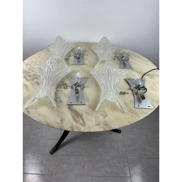 Murano Glass Wall Lights, Italy, 1990s, Set of 4 For Sale - Image 10 of 11