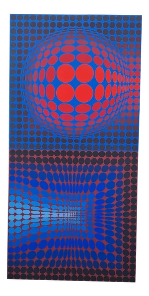 Victor Vasarely, Vega Pauk, 1970, Original Screenprint