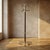 Vintage Coat Rack with Umbrella Stand in Chrome-Plated Metal and Wood, 1940s For Sale - Image 9 of 9