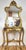 Vintage Rococo French Style 20th C Gilt Carved Wood Marble Console Table & Mirror For Sale - Image 12 of 15