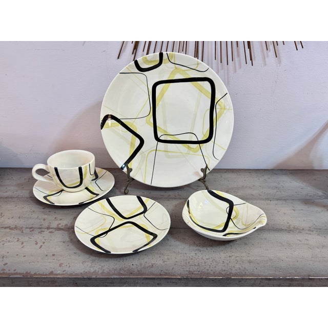 1960s Mid-Century Modern Redwing Handmade Ceramic China - “Smart Set” 52pc. Set 8pc. Place Setting W/Extras For Sale - Image 11 of 12