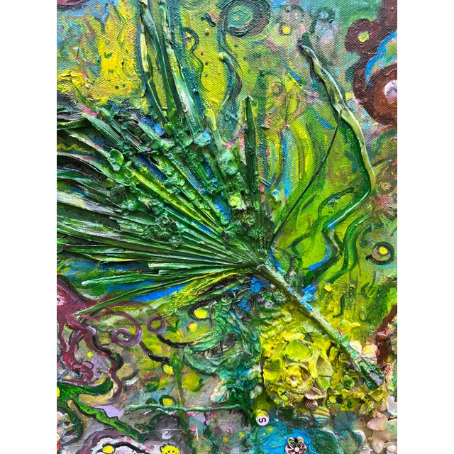Large Textured Mixed Media Painting by Serg Graff – "Magic Fish" – Coa Included For Sale In Jacksonville, FL - Image 6 of 8