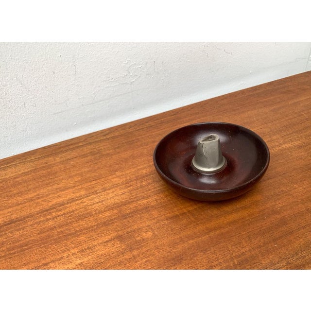 Mid-Century Auböck Style Wooden Bowl with Nutcracker Anvil, 1960s For Sale - Image 4 of 18