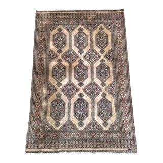 Vintage Hand Knotted Pakistani Rug For Sale