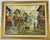 Wonderful vintage A.D. Muklas original signed Indonesian oil street painting. Framed in gold wood frame. Signed by artist....