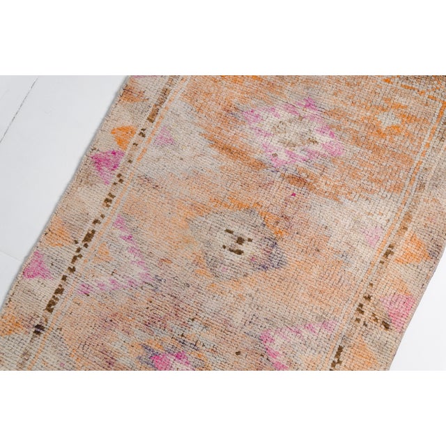 1960s Handmade Oushak Vintage Runner For Sale - Image 5 of 10