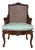 Vintage Louis XV Style Caned Bergère Walnut Chair For Sale