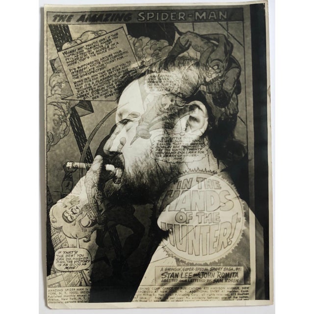 This is a vintage silver gelatin photo of either Stan Lee or John Romita (I believe it is Romita but I am not sure)...