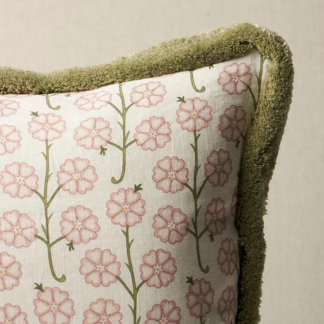 This pillow features Gardenia by Neisha Crosland for Schumacher. Inspired by 16th-century illustrations of the flora and...