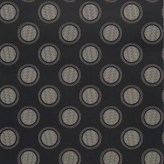 Sample - Schumacher x Neisha Crosland Watermark Wallpaper in Black & White For Sale