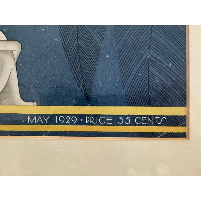 Art Deco 1929 Original Asia Magazine Cover, May, Frank McIntosh, Art Deco, Matted For Sale - Image 3 of 4