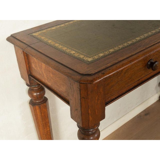 Antique Console Table with Fine Leather Writing Surface For Sale - Image 10 of 12