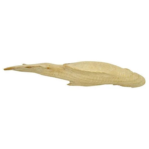 Early 20th Century Hand Carved Wood Fish For Sale - Image 5 of 9