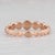 New 0.10ctw Stackable Diamond Cluster Ring 18k Rose Gold Size 7 Wedding Band For Sale - Image 4 of 8