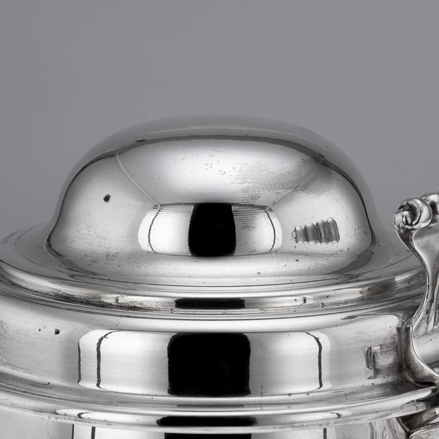 Vintage Italian Silver Plated Lidded Tankard Ice Bucket, 1970 For Sale - Image 11 of 15