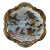 Vintage Japanese Porcelain Chinoiserie Style Serving Bowl With Scalloped Edges For Sale