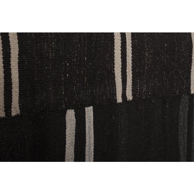 Black Turkish Nomadic Goat Hair Kilim Rug 10'1'' X 12'2'' For Sale - Image 8 of 13