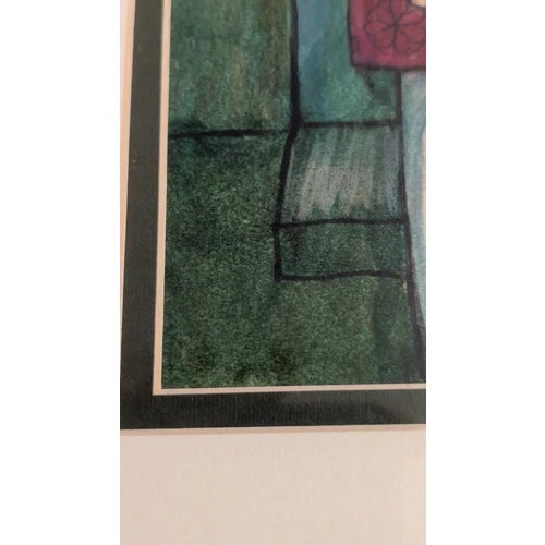 Framed Matted Painting by Aharon Shevo: A Cover Illustration for the Book: "Tales of the Prophet Samuel: Retold for Jewish Youth".1969 For Sale - Image 10 of 18