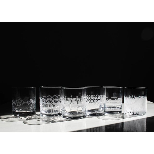 Beautiful Venetian crystal glasses, cut by Venetian master glassmakers. The crystal is pure and of unsurpassed quality....