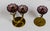 1950s Brass and Purple Glass Flowers Candleholders from Ystad-Metall, 1950s, Set of 2 For Sale - Image 5 of 9