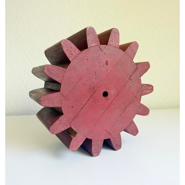 Large Antique Industrial Wooden Gear Molds, a Pair, Late 19th Century For Sale - Image 10 of 13
