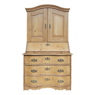 18th Century German Baroque Pine Secretary For Sale