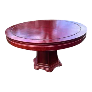 Mid 20th Century Vintage Large Art Deco Rosewood Round Dining Table