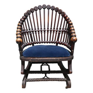 George Hunzinger Lollipop Platform Rocking Chair For Sale