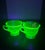 Glass Early 20th Century Handblown Green Fluorescent Glass-Art Sugar & Creamer- 2 Pieces For Sale - Image 7 of 8