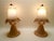 Metal Murano Opaline Glass Lampshades from Manifattura Di Murano, 1980s, Set of 2 For Sale - Image 7 of 8