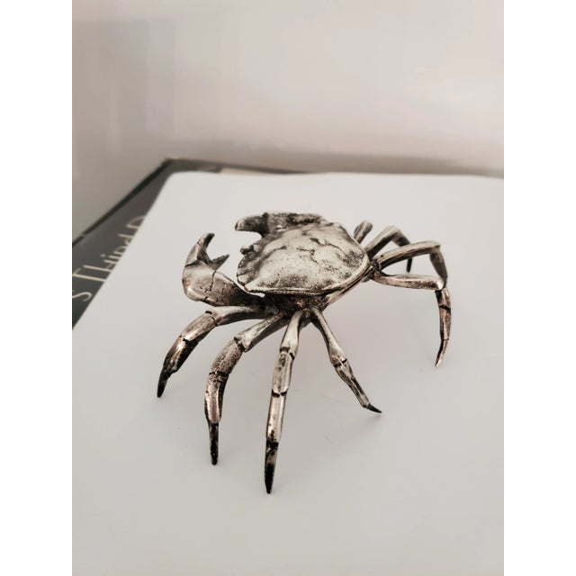 Antique Silvered Crab Form Box For Sale In Boston - Image 6 of 11