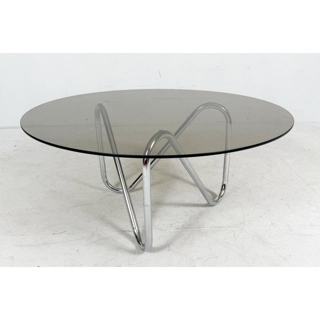 French Tubular Steel Coffee Table, 1970s For Sale - Image 17 of 18