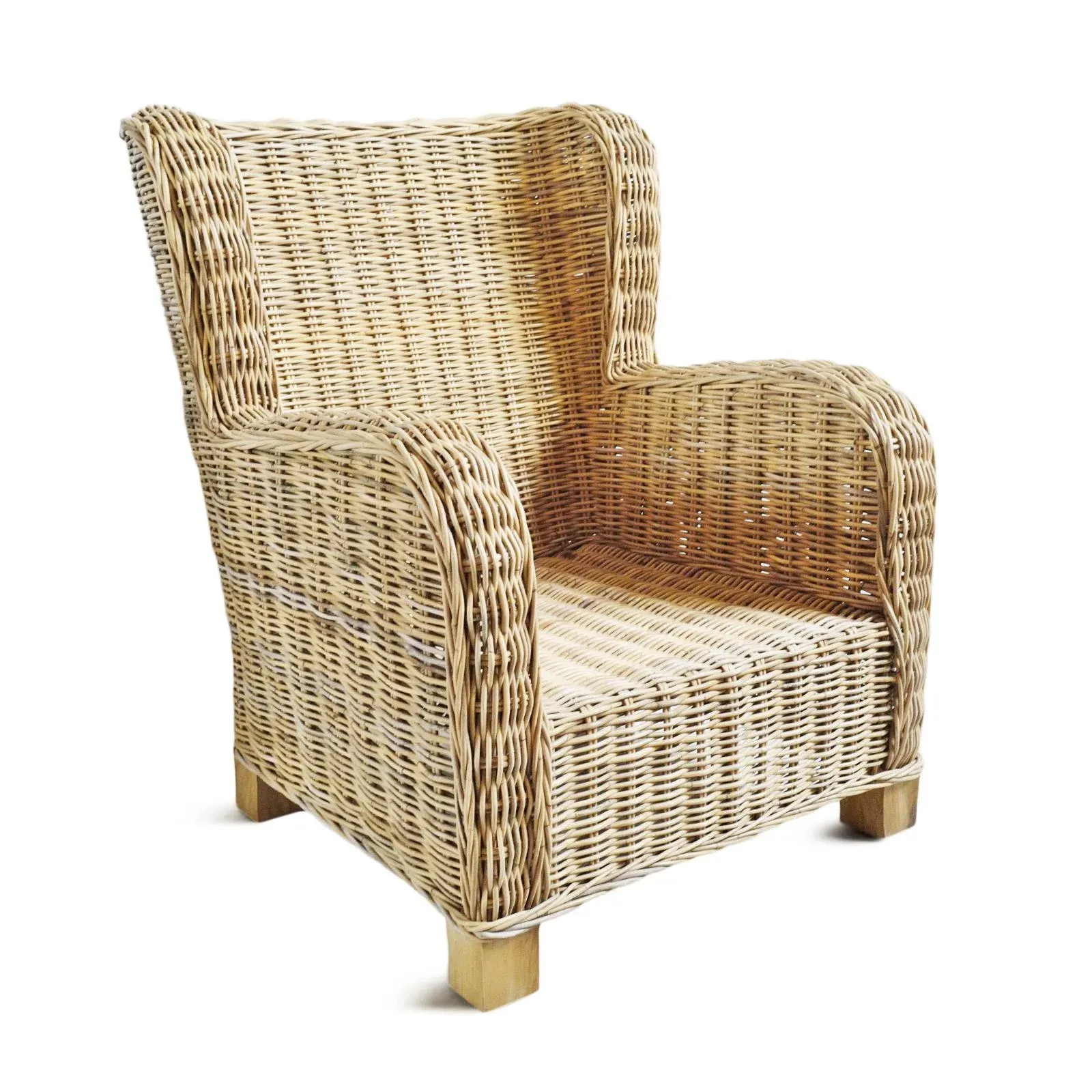 Rattan Big Bahama Easy Chair | Chairish