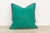 Mid 20th Century Royal Green Dotted Ahir Handloom Pillow For Sale - Image 5 of 6