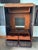 Maitland - Smith Vintage Maitland-Smith Embossed Leather & Lacquer Armoire / Bar Cabinet For Sale - Image 4 of 11