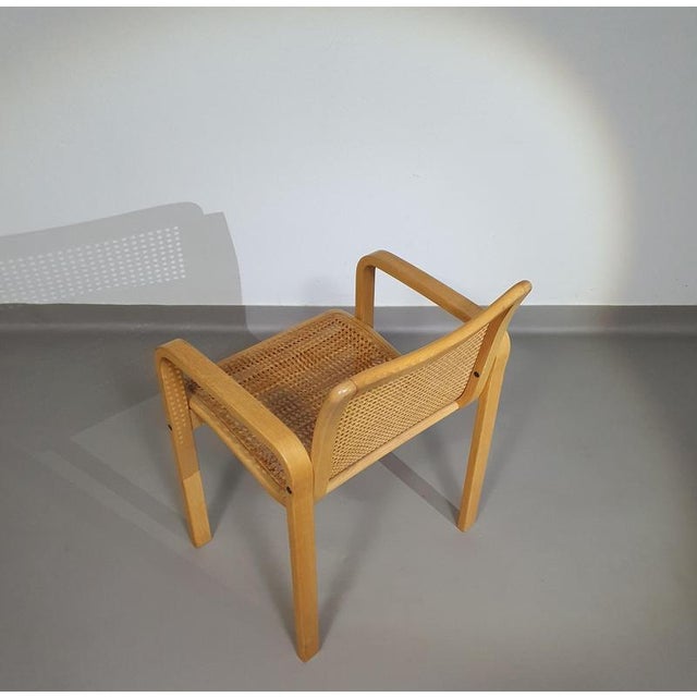 Beechwood and Webbing Chair by Olivo Pietro, Italy, 1970s For Sale - Image 9 of 18