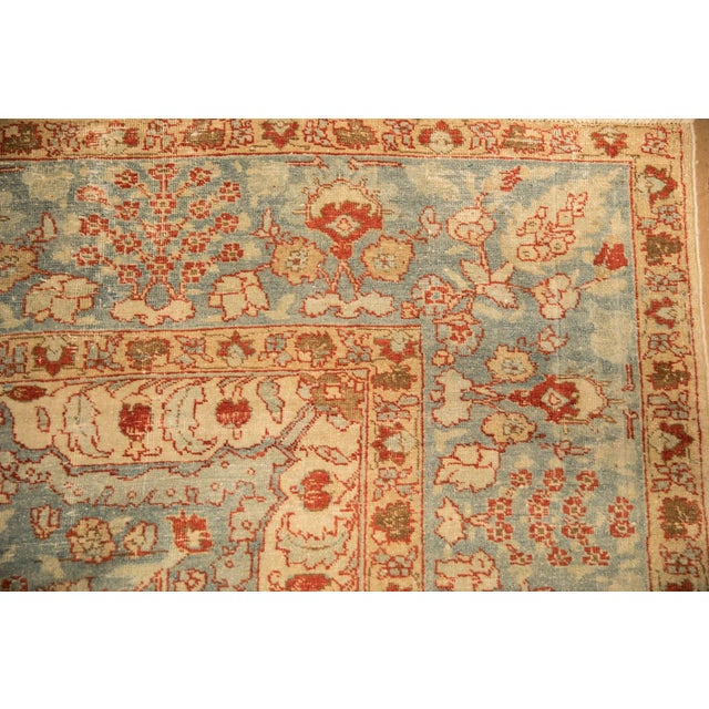 Old New House Vintage Distressed Tabriz Square Carpet - 11'8" x 13' For Sale - Image 4 of 11